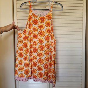 Porridge Orange & Pink New Tank with 2 fabrics - ADORABLE XL